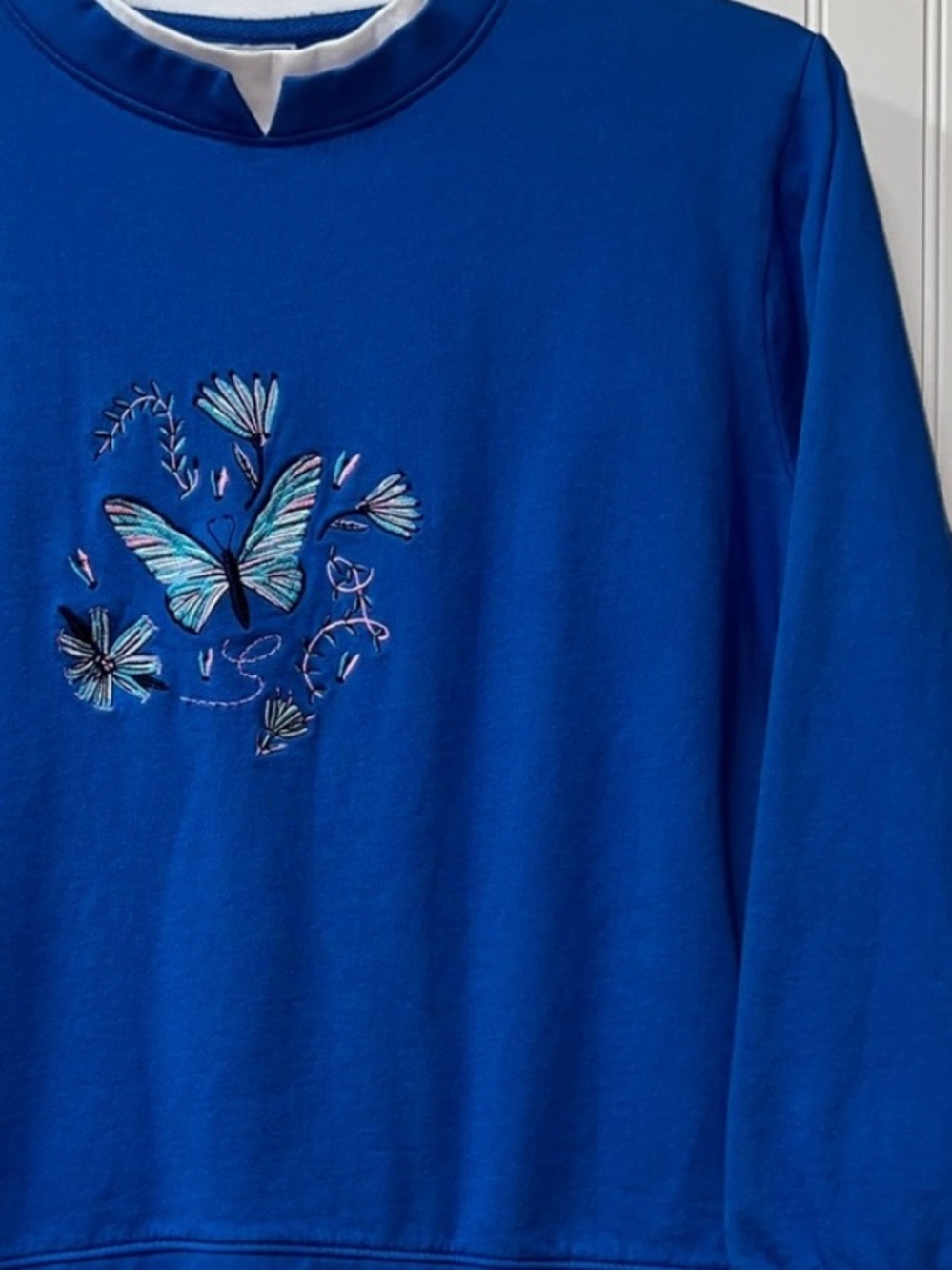90s Blacklight Butterfly Granny Sweatshirt M
Vintage Grannycore Coastal Grandma